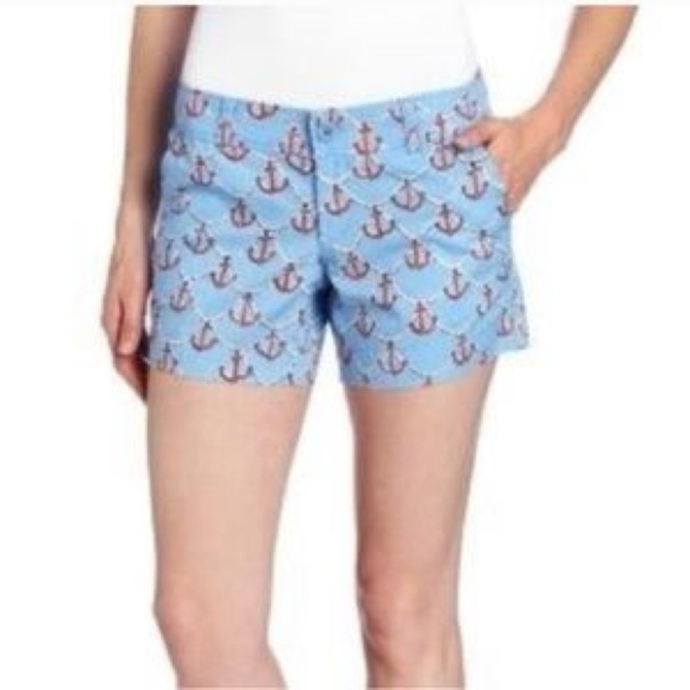 Lilly Pulitzer Blue Anchor Print Women's Shorts